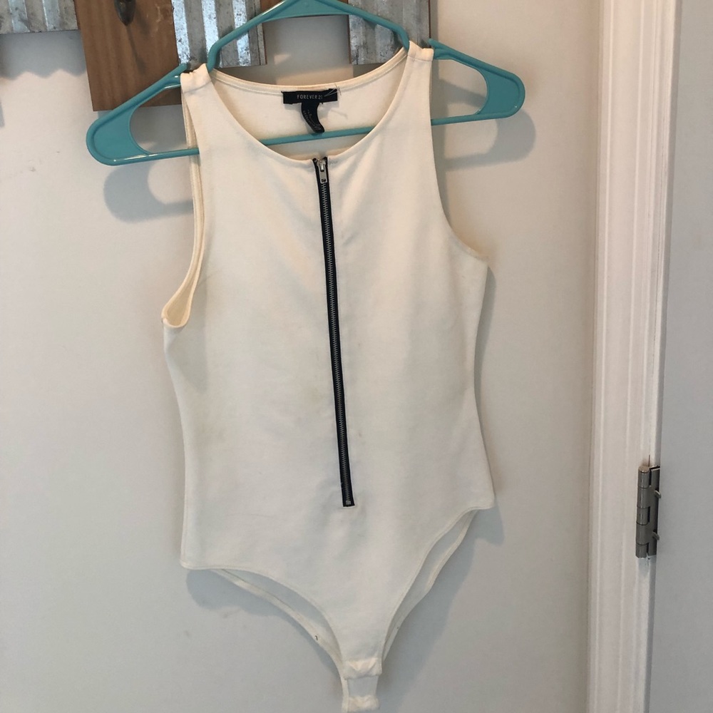 Forever 21 Zip Up Body Suit